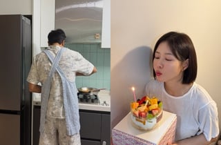 '김태술♥' 박하나, 2세 준비 중 신혼 근황..요리해 주는 남편 자랑 [스타이슈]