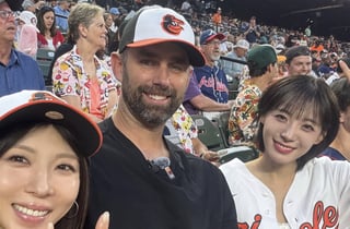 두 하지원 드디어 만났다..배우 하지원, 치어리더 하지원과 MLB 인증샷